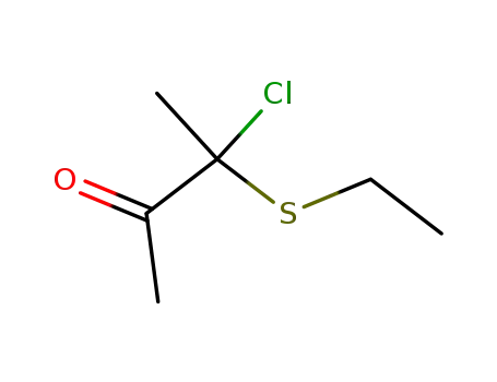 Molecular Structure of 33487-47-7 (2-Butanone,  3-chloro-3-(ethylthio)-)