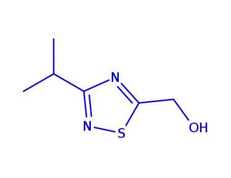 Molecular Structure of 337904-88-8 (1,2,4-Thiadiazole-5-methanol,3-(1-methylethyl)-(9CI))