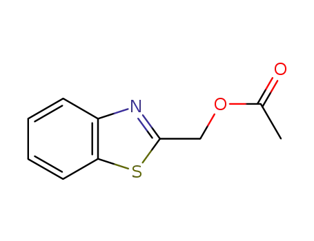 Molecular Structure of 33720-91-1 (2-Benzothiazolemethanol,acetate(ester)(8CI,9CI))