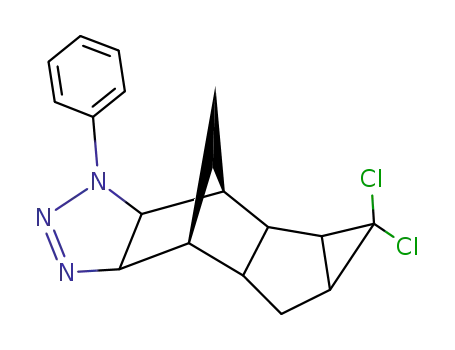 Molecular Structure of 3265-86-9 (4,4-Dichloro-12-phenyl-10,11,12-triazapentacyclo[6.5.1.0(2,7).0(3,5).0 (9,13)]tetradec-10-ene)