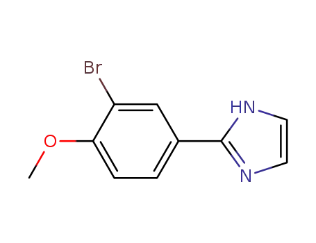Molecular Structure of 326809-10-3 (2-(3-BROMO-4-METHOXY-PHENYL)-1H-IMIDAZOLE)