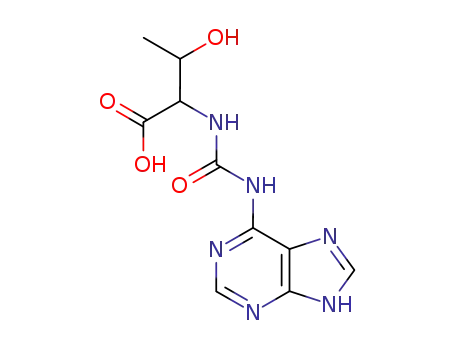 Threonine, N-(purin-6-ylcarbamoyl)-, L-