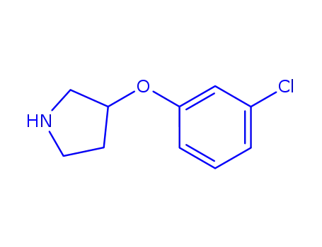 Molecular Structure of 337912-67-1 (3-(3-CHLOROPHENOXY)PYRROLIDINE)