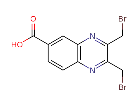 6-Quinoxalinecarboxylic acid, 2,3-bis(bromomethyl)-