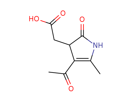 2-(4-ACETYL-2,3-DIHYDRO-5-METHYL-2-OXO-1H-PYRROL-3-YL)ACETIC ACID