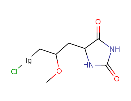 Mercury,chloro[3-(2,5-dioxo-4-imidazolidinyl)-2-methoxypropyl]-