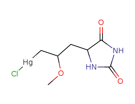Chloro((3-(2,4-dioxo-5-imidazolidinyl)-2-methoxy)propyl)mercury