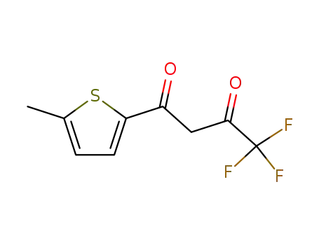 Molecular Structure of 326-72-7 (4,4,4-TRIFLUORO-1-(5-METHYL-THIOPHEN-2-YL)-BUTANE-1,3-DIONE)