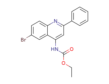 (6-bromo-2-phenyl-[4]quinolyl)-carbamic acid ethyl ester