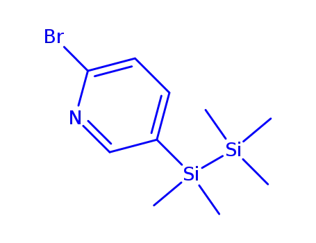 Molecular Structure of 325958-98-3 (Pyridine, 2-bromo-5-(pentamethyldisilanyl)- (9CI))