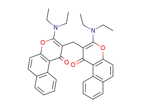 3,3'-bis-diethylamino-2,2'-methanediyl-bis-benzo[<i>f</i>]chromen-1-one