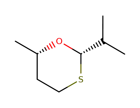 Molecular Structure of 33709-60-3 (2-Isopropyl-6-methyl-1,3-oxathiane)