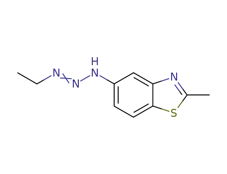 Molecular Structure of 33412-91-8 (Benzothiazole, 5-(3-ethyl-2-triazeno)-2-methyl- (8CI))