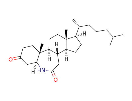 Molecular Structure of 33818-98-3 (7a,9a-dimethyl-10-(6-methylheptan-2-yl)tetradecahydrobenzo[b]indeno[5,4-d]azepine-2,5(1H,3H)-dione)