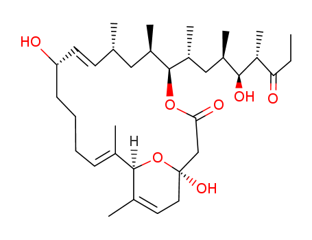 4,21-Dioxabicyclo[15.3.1]heneicosa-9,15,18-trien-3-one,1,11-dihydroxy-5-[(1R,3R,4S,5S)-4-hydroxy-1,3,5-trimethyl-6-oxooctyl]-6,8,16,18-tetramethyl-,(1R,5S,6R,8R,9E,11R,15E,17R)- (9CI)