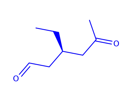 Molecular Structure of 333986-87-1 (Hexanal, 3-ethyl-5-oxo- (9CI))