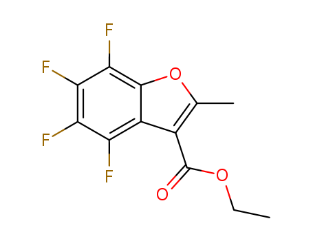 3-Benzofurancarboxylicacid, 4,5,6,7-tetrafluoro-2-methyl-, ethyl ester