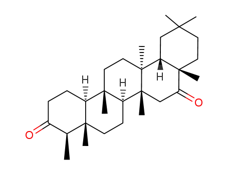 Molecular Structure of 33710-40-6 ((-)-D:A-Friedooleanane-3,16-dione)