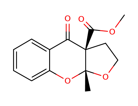Methyl (3aβ,9aβ)-2,3,3a,9a-tetrahydro-9a-methyl-4-oxo-4H-furo<2,3-b><1>benzopyran-3a-carboxylate