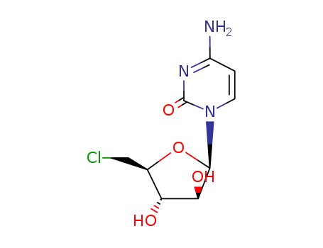 2(1H)-Pyrimidinone,4-amino-1-(5-chloro-5-deoxy-b-D-arabinofuranosyl)- cas  32659-31-7