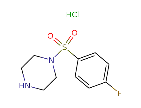 Molecular Structure of 333986-41-7 (1-(4-FLUORO-BENZENESULFONYL)-PIPERAZINE HYDROCHLORIDE)