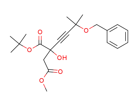 2-(3-Benzyloxy-3-methyl-but-1-ynyl)-2-hydroxy-succinic acid 1-tert-butyl ester 4-methyl ester