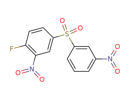 Molecular Structure of 383-21-1 (1-fluoro-2-nitro-4-(3-nitrophenyl)sulfonyl-benzene)