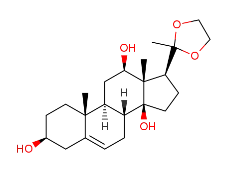 20,20-ethylenedioxypregn-5-ene-3β,12β,14β-triol