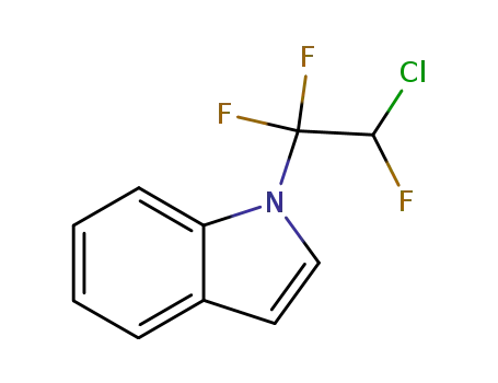 Molecular Structure of 3851-41-0 (1-(2-chloro-1,1,2-trifluoroethyl)-1H-indole)