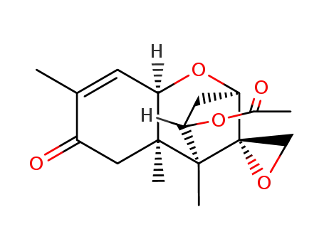 Molecular Structure of 4682-54-6 ((4alpha,12xi)-8-oxo-12,13-epoxytrichothec-9-en-4-yl acetate)
