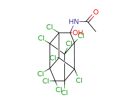 Molecular Structure of 4715-23-5 (N-[1,1a,3,3a,4,5,5,5a,5b,6-decachloro-2-hydroxyoctahydro-1H-1,3,4-(methanetriyl)cyclobuta[cd]pentalen-2-yl]acetamide)