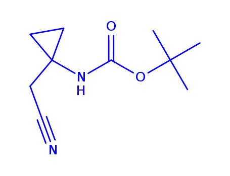 Molecular Structure of 387845-50-3 (Carbamic acid, [1-(cyanomethyl)cyclopropyl]-, 1,1-dimethylethyl ester (9CI))