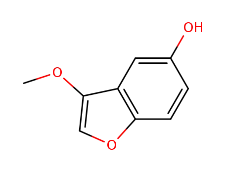 Molecular Structure of 384339-97-3 (5-Benzofuranol,  3-methoxy-)