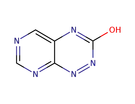 Molecular Structure of 3861-27-6 (Pyrimido[5,4-e]-as-triazin-3-ol (7CI,8CI))