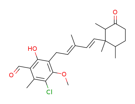 Molecular Structure of 38561-40-9 (4-O-methylascochlorin)