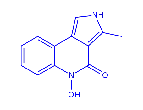 Molecular Structure of 460077-24-1 (4H-Pyrrolo[3,4-c]quinolin-4-one, 2,5-dihydro-5-hydroxy-3-methyl- (9CI))