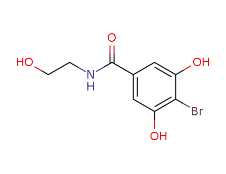 4-ブロモ-3,5-ジヒドロキシ-N-(2-ヒドロキシエチル)ベンズアミド