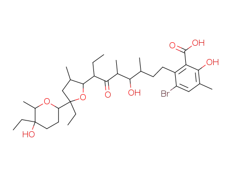 Molecular Structure of 38784-08-6 (bromolasalocid)