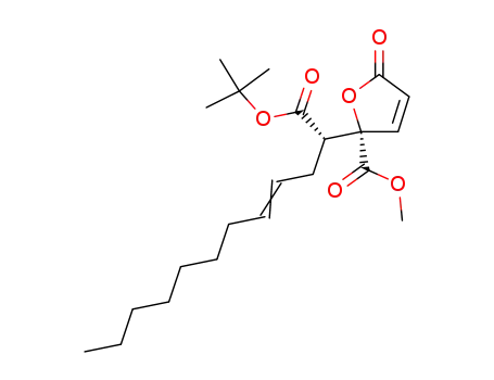 (2S,1'S)-2-(1'-tert-butoxycarbonyl-undec-3'-enyl)-5-oxo-2,5-dihydrofuran-2-carboxylic acid methyl ester