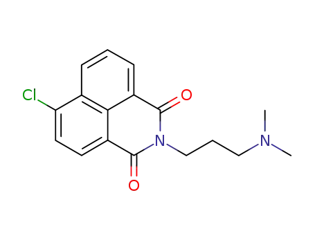 Molecular Structure of 4063-59-6 (6-chloro-2-[3-(dimethylamino)propyl]-1H-benzo[de]isoquinoline-1,3(2H)-dione)