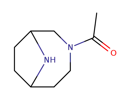 Molecular Structure of 387870-07-7 (3,9-Diazabicyclo[4.2.1]nonane, 3-acetyl- (9CI))