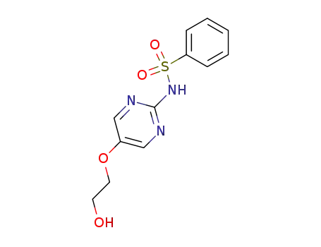 Molecular Structure of 3833-54-3 (N-[5-(2-Hydroxyethoxy)-2-pyrimidinyl]benzenesulfonamide)