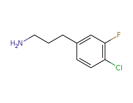 Molecular Structure of 465529-47-9 (4-Chloro-3-fluorobenzenepropanaMine)