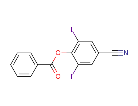 Molecular Structure of 3861-43-6 (4-HYDROXY-3,5-DIIODOBENZONITRILE BENZOATE)
