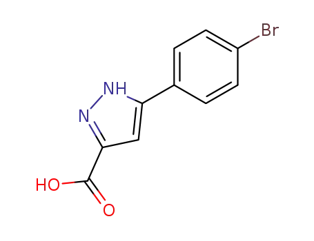 Molecular Structure of 46413-66-5 (3-(4-BROMOPHENYL)-1H-PYRAZOLE-5-CARBOXYLIC ACID)