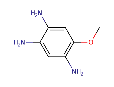 Molecular Structure of 38608-10-5 (1,2,4-Benzenetriamine,  5-methoxy-)