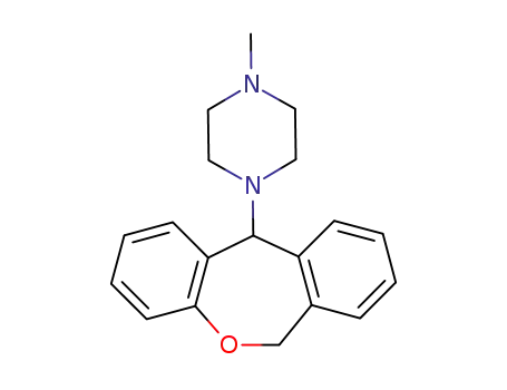 Molecular Structure of 27678-61-1 (Piperazine,1-(6,11-dihydrodibenz[b,e]oxepin-11-yl)-4-methyl- (8CI,9CI))