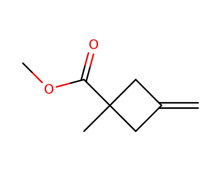 Molecular Structure of 15760-37-9 (1-Methyl-3-methylen-cyclobutancarbonsaeure-methylester)