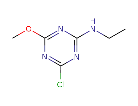 Molecular Structure of 4653-94-5 (4-chloro-N-ethyl-6-methoxy-1,3,5-triazin-2-amine)