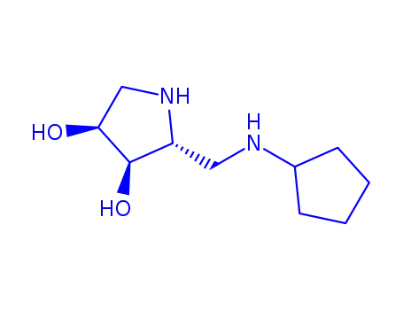 3,4-Pyrrolidinediol,2-[(cyclopentylamino)methyl]-,(2R,3R,4S)-(9CI)